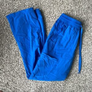 Blue scrub pants